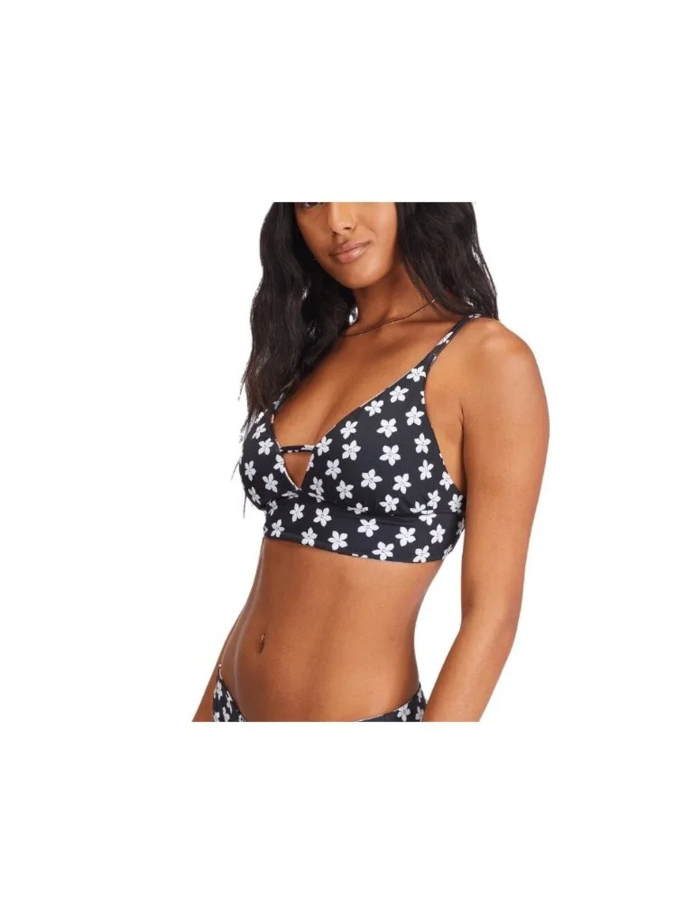 $66 Billabong Women’s Feeling Tropical Reversible Bikini Top Size Small